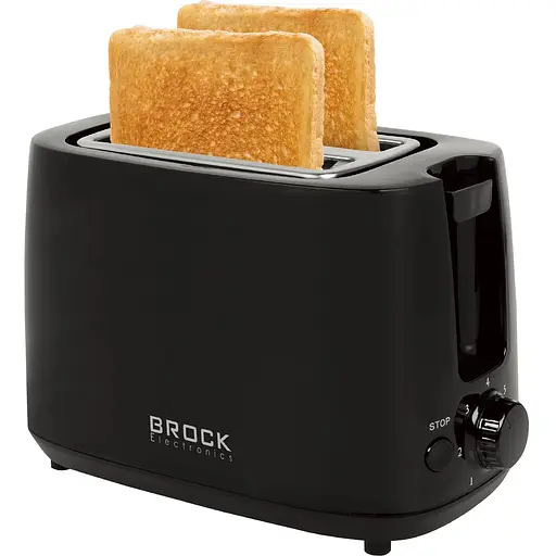 Тостер BROCK BT 1007 BK 700Вт 2 відділення мех. управління чорний
