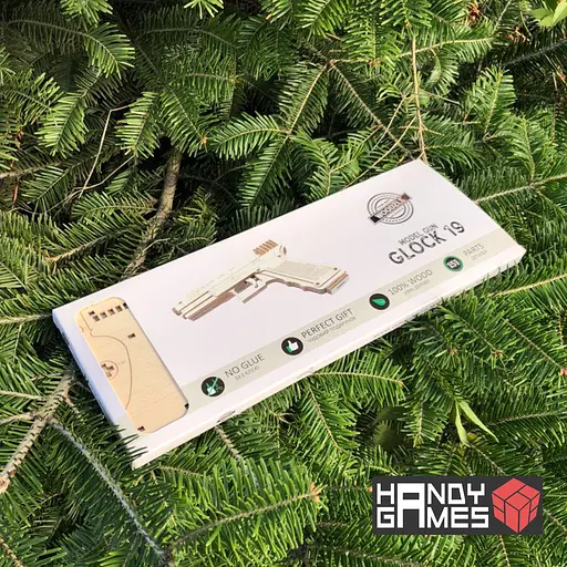 Дерев'яний конструктор Пістолет Glock 19 | Woodzle | 64 деталі - фото 3