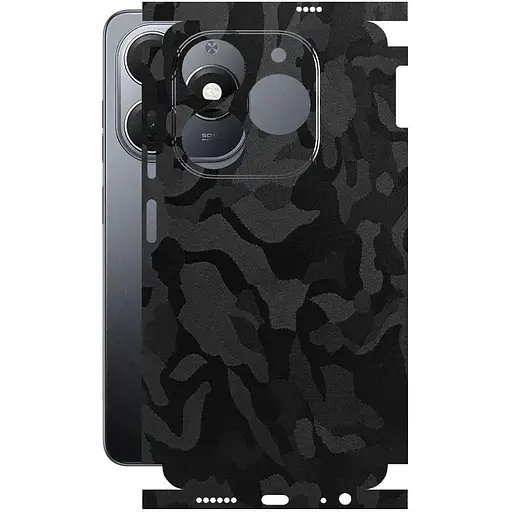 Захисна плівка StatusSKIN для Tecno Spark 20 Корпус Вініл Камуфляж чорний - фото 1