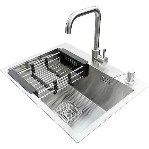 Комплект мийка + змішувач Romzha Arta Nova U-550 (B) - фото 1