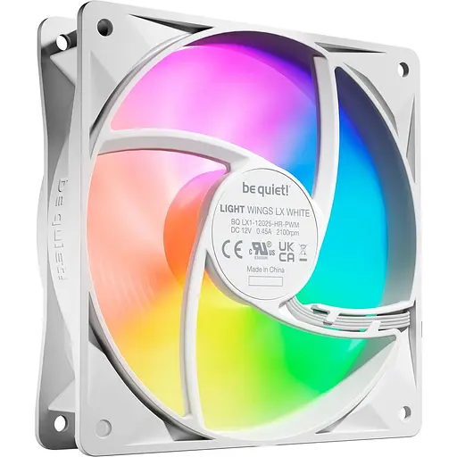 Комплект вентиляторов Be quiet! LIGHT WINGS LX 120mm PWM high-speed билий в комплекти 3 шт.(BL125) (BL125) - фото 2