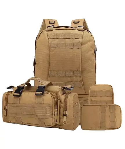 Тактический рюкзак 52л из ткани Oxford Хаки - фото 7