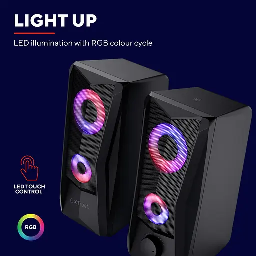 Акустическая система Trust GXT 606 Javv 2.0, USB/AUX, RGB, черный - фото 9