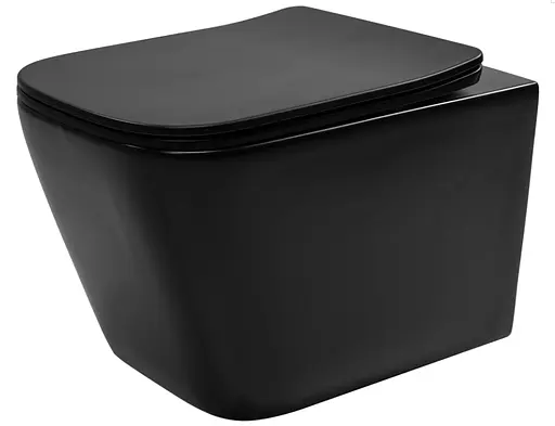Подвесной унитаз Rea Raul black matt REA-C1100, Черный матовый - фото 1