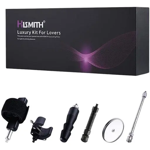 Набір адаптерів Hismith Luxury Kit KlicLok System Set для секс-машин