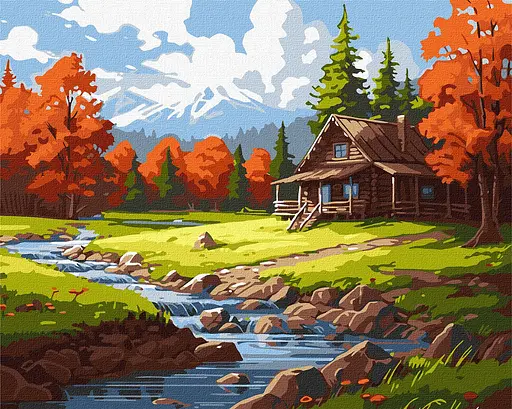 Набір для розпису по номерах. "Місце натхнення" 40х50см КНО6337