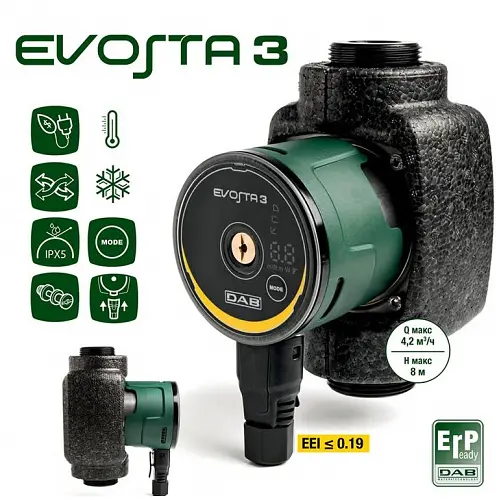 Циркуляційний насос DAB EVOSTA3 80/130 (1") M230/50-60 (60186087) - фото 4