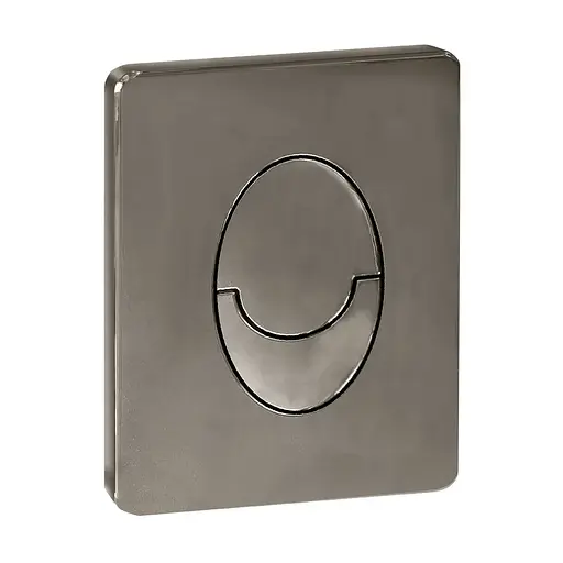 Панель змиву пластикова Koer KT-0606-07 157x198x3mm, кнопка закруглена графіт KR5712, Графит - фото 1