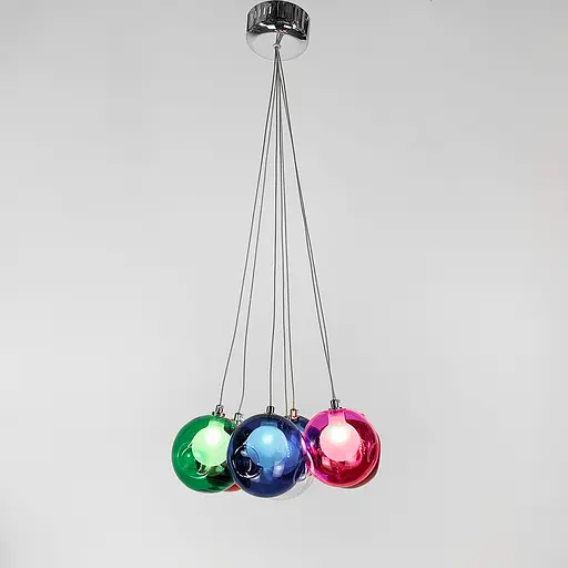 Яскравий світильник Восса Multicolor на 7 кольорових плафонів Line.F AA 225/7 - фото 3