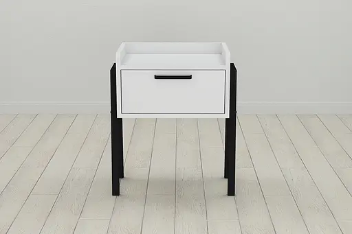 Модульна тумба Ferrum-decor Бетті 540x450x320 метал Чорний ДСП Білий 16 мм (FRD-102989) - фото 3