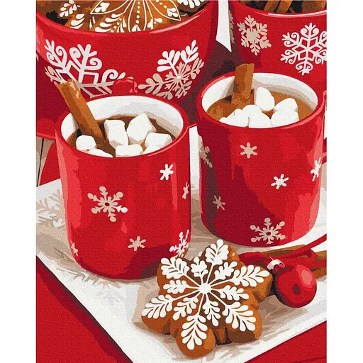 Картина по номерам Снежное какао Brushme 40x50 см разноцветная 000276654