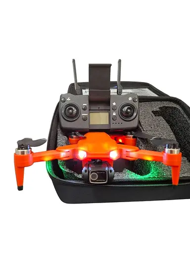 Квадрокоптер L900 PRO 6K GPS з кейсом (до 1200м) 28 хвилин польоту (Помаранчевий) - фото 7