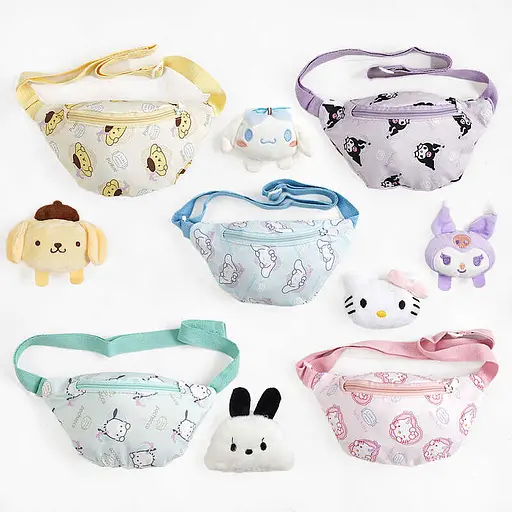 Сумочка-бананка, одне відділення, м’який значок, C68147 (В асортименті) - фото 6