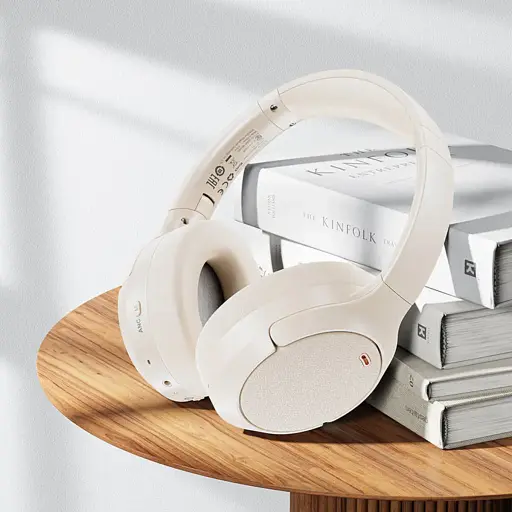 Беспроводные наушники Acefast H6 active noise reduction wireless headset White - фото 3