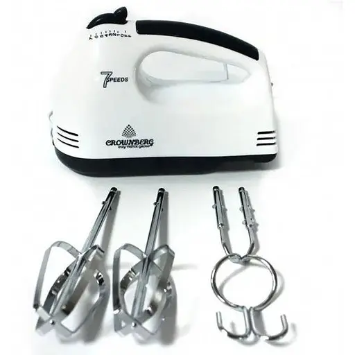 Стационарный электрический ручной миксер Crownberg CB-7322 с насадками для замешивания теста - фото 2