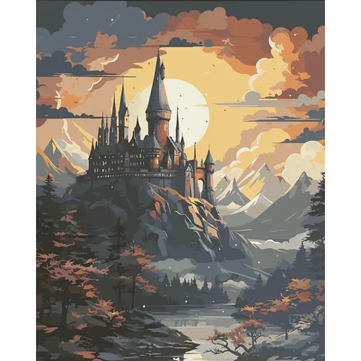 Картина по номерам "Школа волшебства и чародейства" Art Craft 11074-AC 40х50 см - фото 1