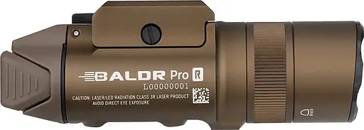 Фонарь с ЛЦВ Olight Baldr Pro R Green Laser Desert Tan - фото 4