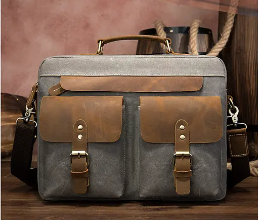 Чоловічий портфель Vintage 38х28х9 см sum0012231 - фото 4