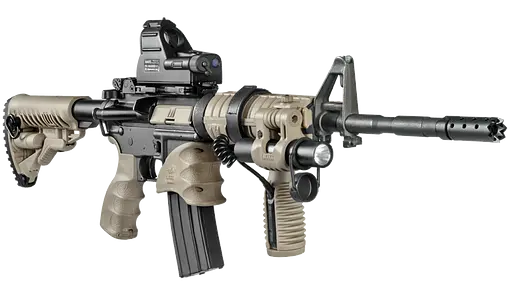 Тактическое цевье Fab Defense для М4 3 планки Пикатинни черное - фото 2