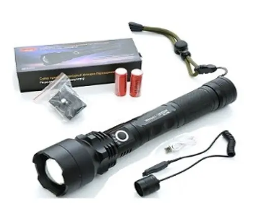 Ліхтар WX-P50A 158000W zoom + microUSB + 2х18650 + 3 режими - фото 2