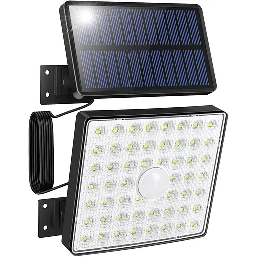 Солнечные охранные светильники Tailcas Наружный датчик движения, 4 режима Солнечные светильники на открытом воздухе IP65