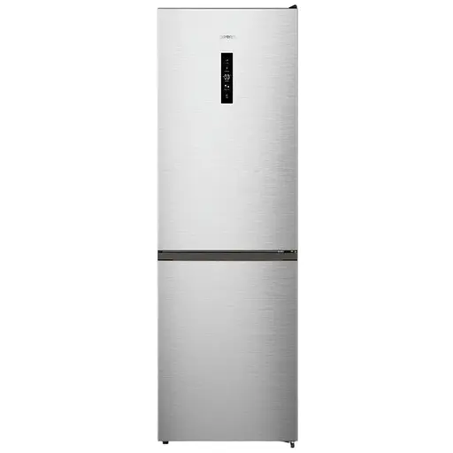 Холодильник Gorenje з нижн. мороз. камерою 185х60х60 см 2 дв. Х 207л М 93 л A++ NoFrost Plus Fresh zone зовн. диспл сірий - фото 1