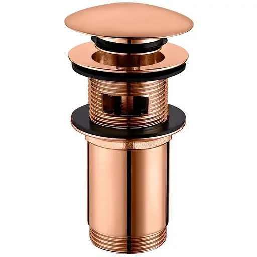 Донний клапан Omnires click-clack copper A706CP, Золотий - фото 1