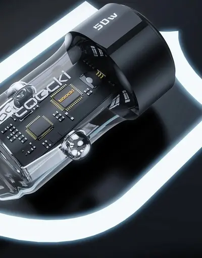 Зарядное для машины - Автоадаптер Toocki 50W PD3.0+QC3.0 1U (30 W) + 1C (20 W) TQ-CC25 - фото 7