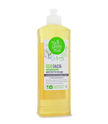 Эко средство для мытья посуды Green Max 500 мл - фото 3