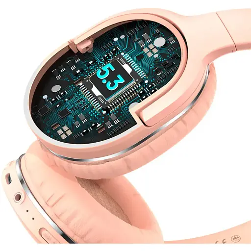 Беспроводные наушники Baseus Encok Wireless headphone D02 Pro Pink - фото 7