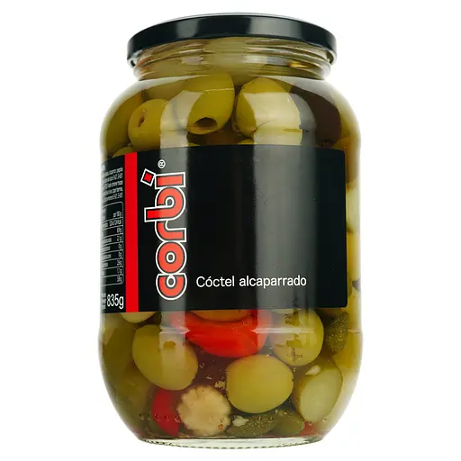 Оливки Corbi Коктейль с каперсами 835 г