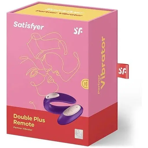 Вібратор для пар Satisfyer Double Plus Remote з пультом дистанційного керування та двома моторчиками - фото 2