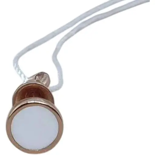 Золотая моносерьга-пуссета Tango с эмалью. 500039Ш