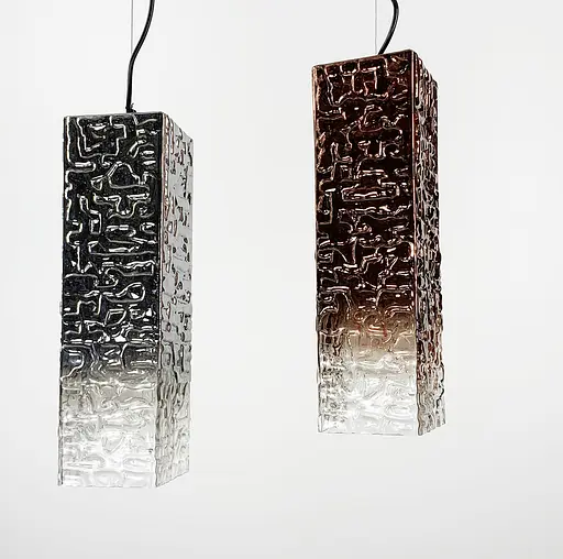 Підвісний світильник у стилі LOFT з градієнтним плафоном Line.F Колір плафона Хром - фото 2