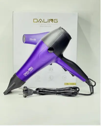 Фен стайлер для волосся Daling DL-3020 Концентратор 2 швидкості 3 режими температури 2800Вт Бузковий/Чорний - фото 4