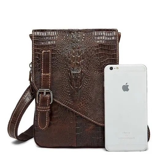 Чоловіча шкіряна сумка Vintage 21х17х1 см sum0015042 - фото 3