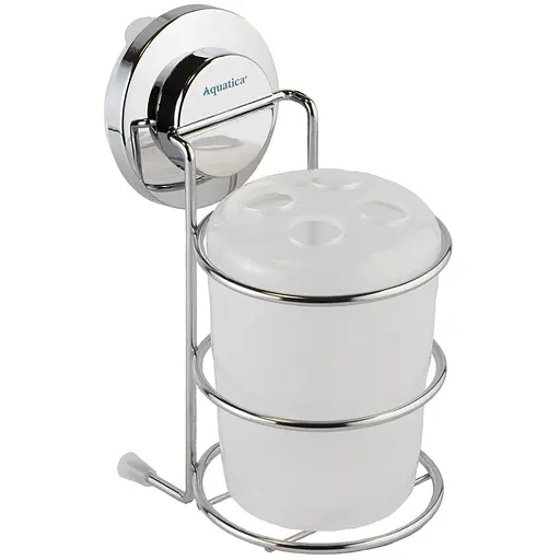 Стакан Aquatica на вакуумной присоске s38 73×100×163мм (9783825) - фото 1