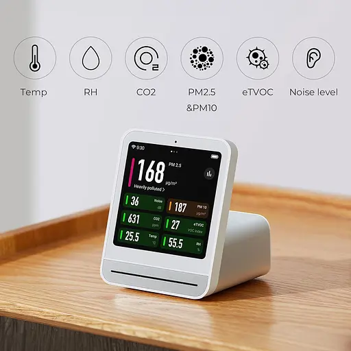 Аналізатор якості повітря Xiaomi Qingping ClearGrass Air Detector Gen 2 (CGS2) Black - фото 5