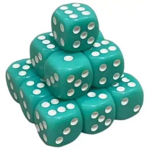 Настольная игра Games 7 Days Кубик D6 с точками (аквамарин) , 1 шт. (g7dd6dotsaqua) - фото 1