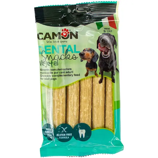 Ласощі для собак Camon Dental Snak з рисовим крохмалем та подрібненим рисом 140 г