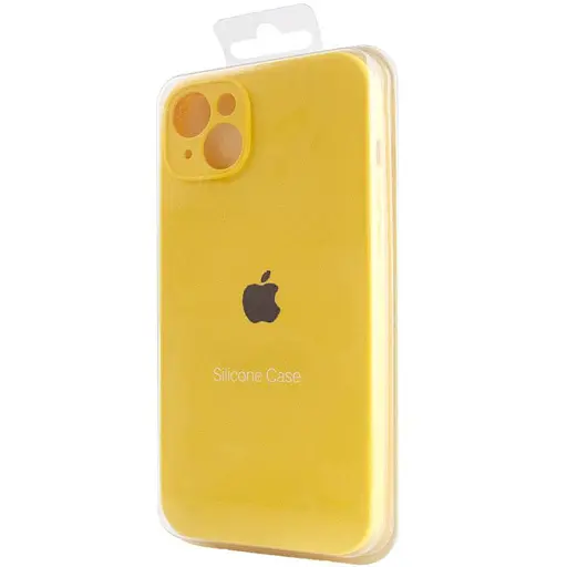 Чехол Epik Silicone Case Full Camera Protective AA для Apple iPhone 15, 6.1 Желтый/Yellow - фото 7