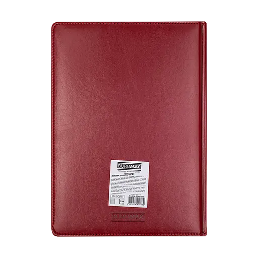 Ежедневник датированный Buromax Bravo 2026 A4 искусственная кожа/поролон красный (BM.2740-05) - фото 3