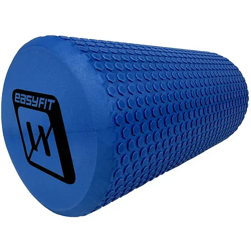 Масажний ролик EasyFit Foam Roller 30 см Синій (EF-2024-BL) - фото 1
