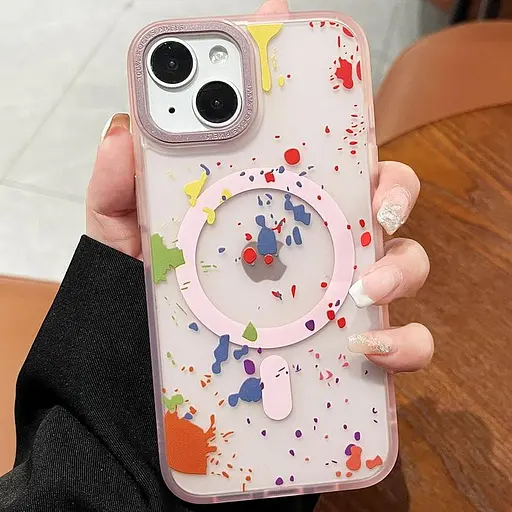 Чохол Epik TPU+PC Flush with MagSafe для Apple iPhone 15, 6.1 Baby pink - фото 2