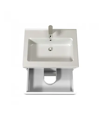 Тумба Мойдодир MoonShine 60 з умивальником Rodeo 60 підлогова Білий - фото 4