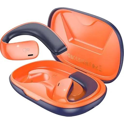 Навушники Hoco EQ4 Graceful TWS headset | BT5.3, 500mAh, 12h | Blue-Orange
