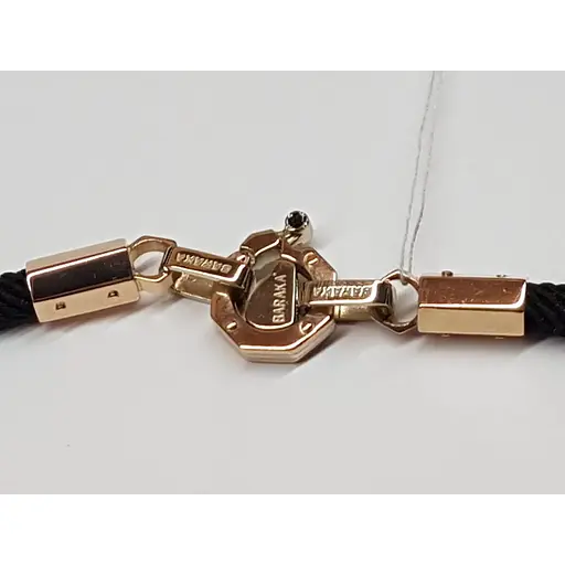 Ювелирный шелковый шнурок Crocus Ювелирный дом с золотыми вставками. Ш0005-4В 65 - фото 4