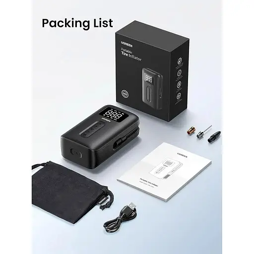 Автомобильный компрессор Ugreen UGR-15951 [135344] - фото 4