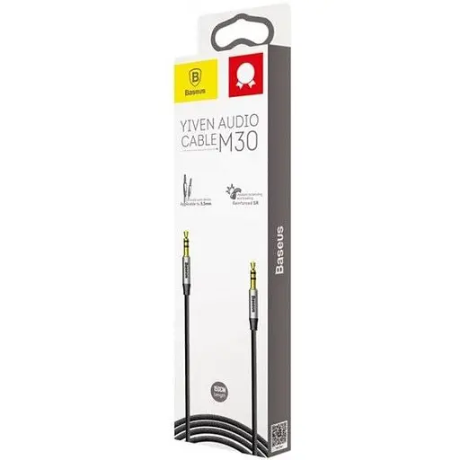 Кабель Baseus Yiven M30 AUX CAM30-BS1 1m Black [68695] - фото 6