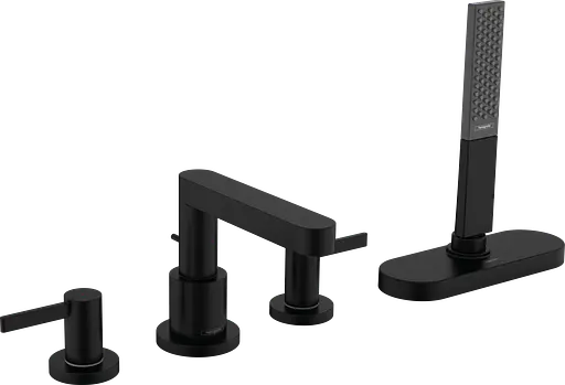 Смеситель для ванны Hansgrohe Finoris 76444670 черный матовый - фото 1